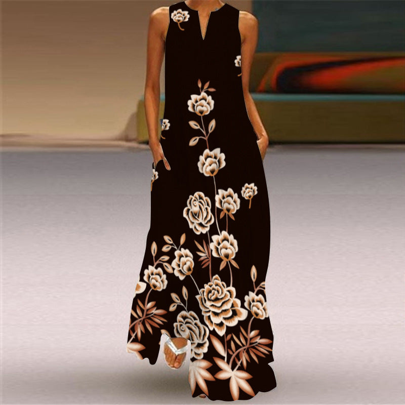 Summer Sleeveless Woman Maxi Dress