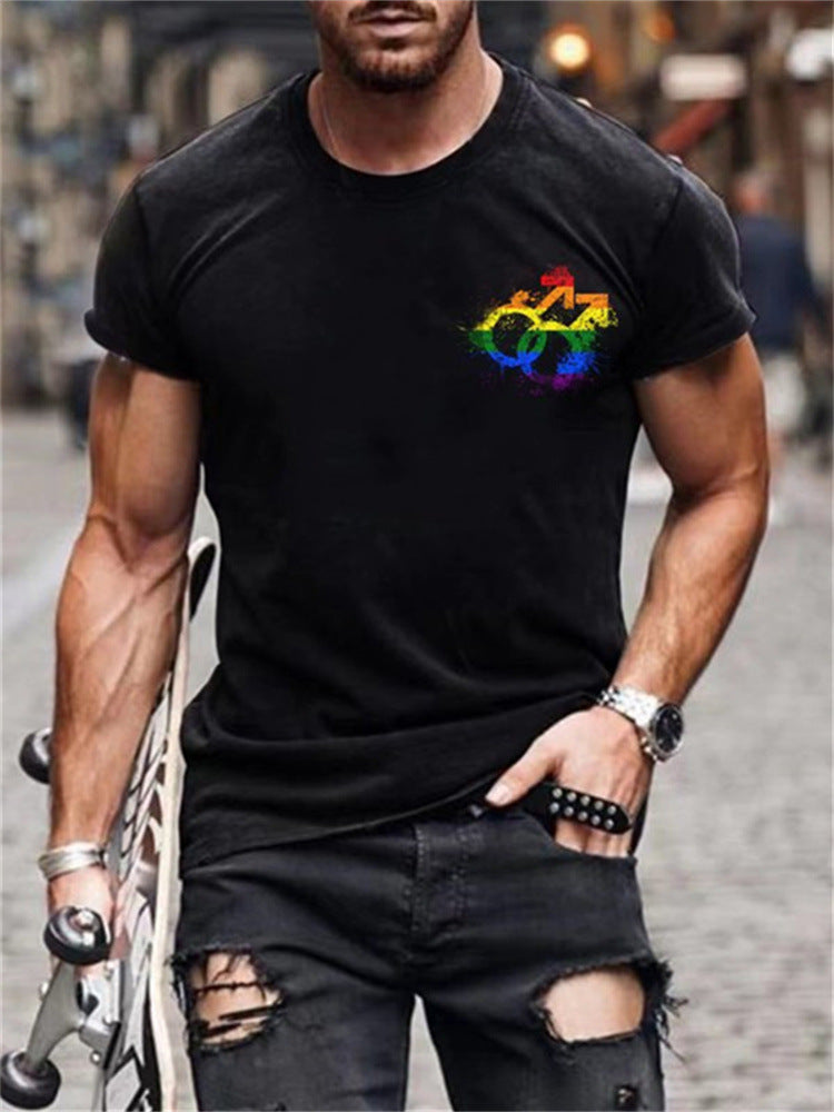 Men's Smiley Face Print T-Shirt
