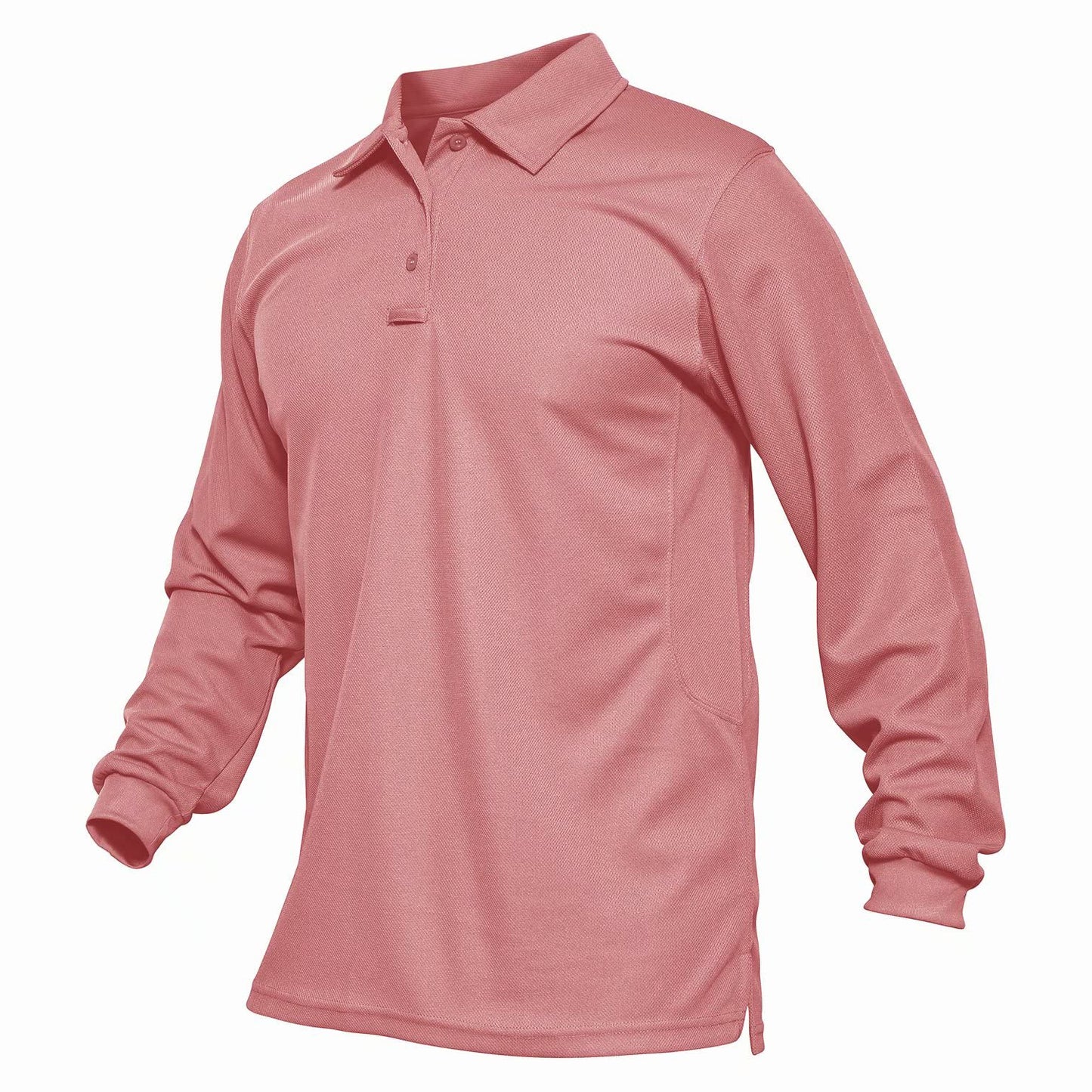 Men's Long Sleeve Performance Quick Drying Polos T-shirts