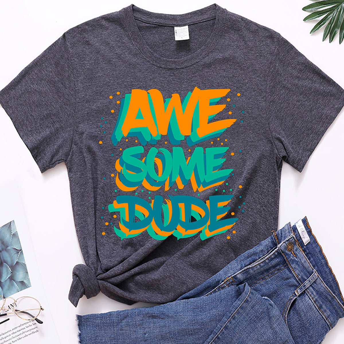 Unisex Print Short Sleeve T-Shirt