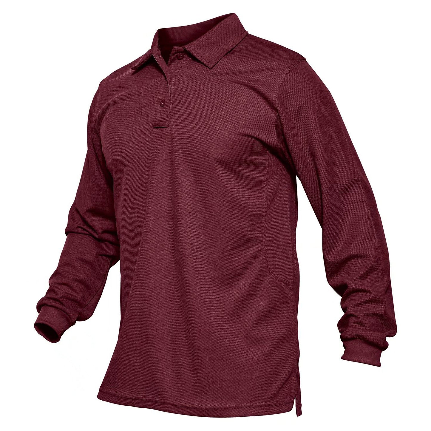 Men's Long Sleeve Performance Quick Drying Polos T-shirts