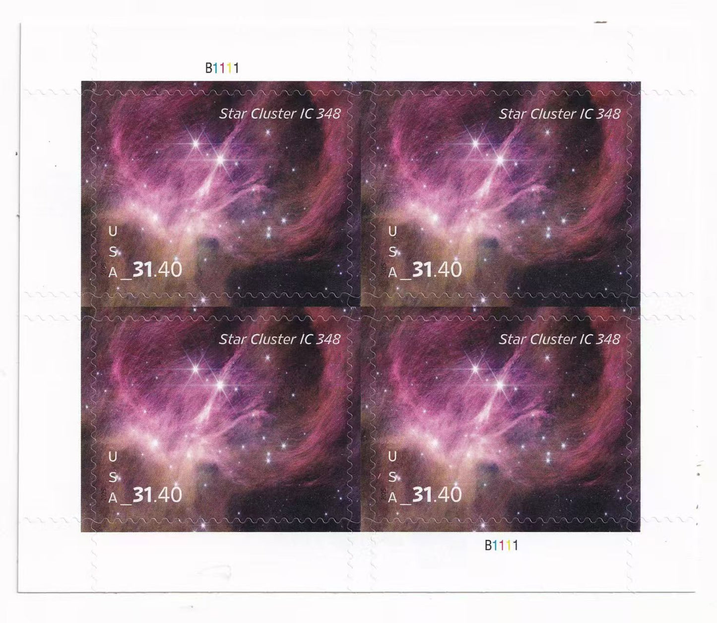 2025 USA Star Cluster NASA Priority Mail Express Stamps