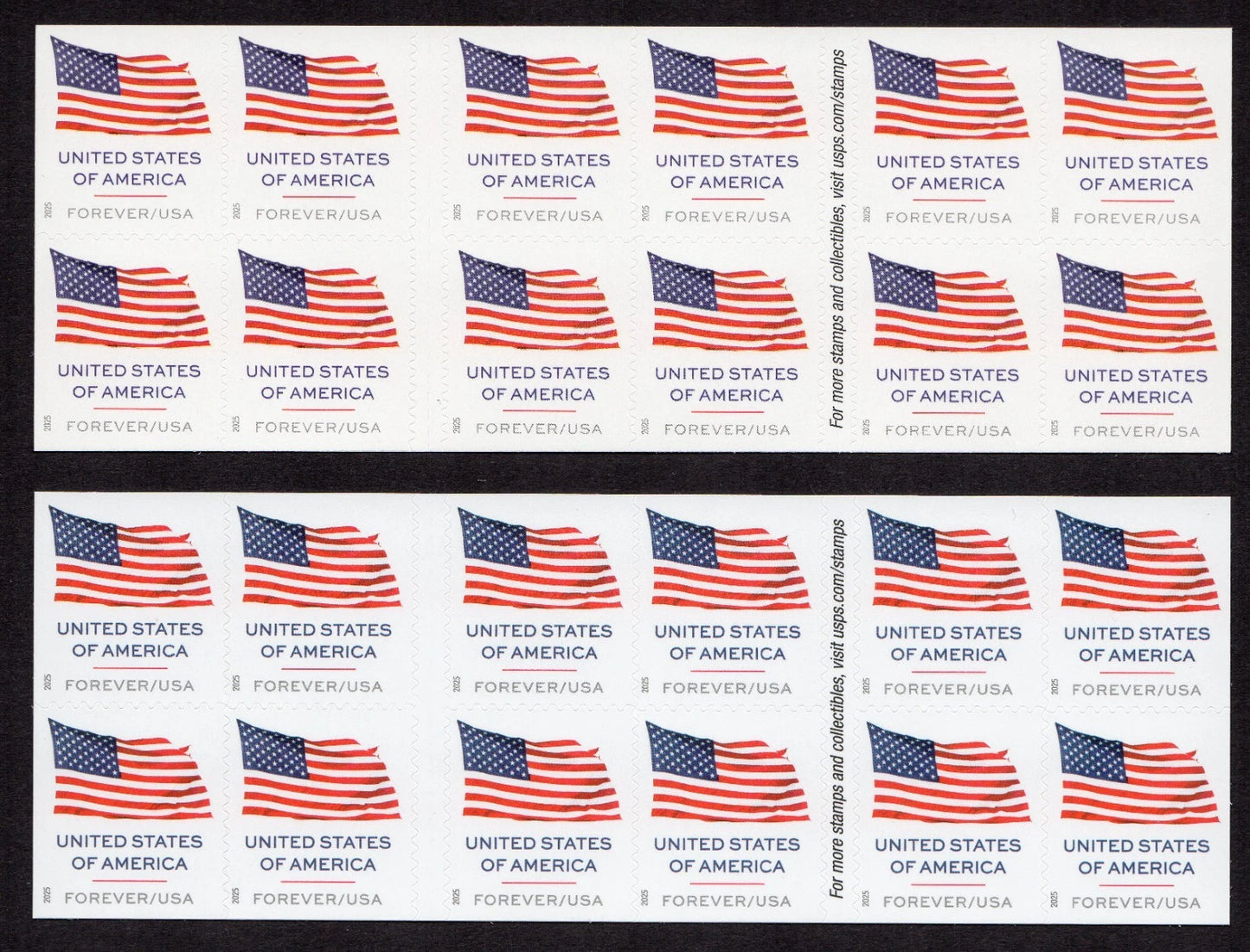2025 US Flag Tradition Forever Stamps