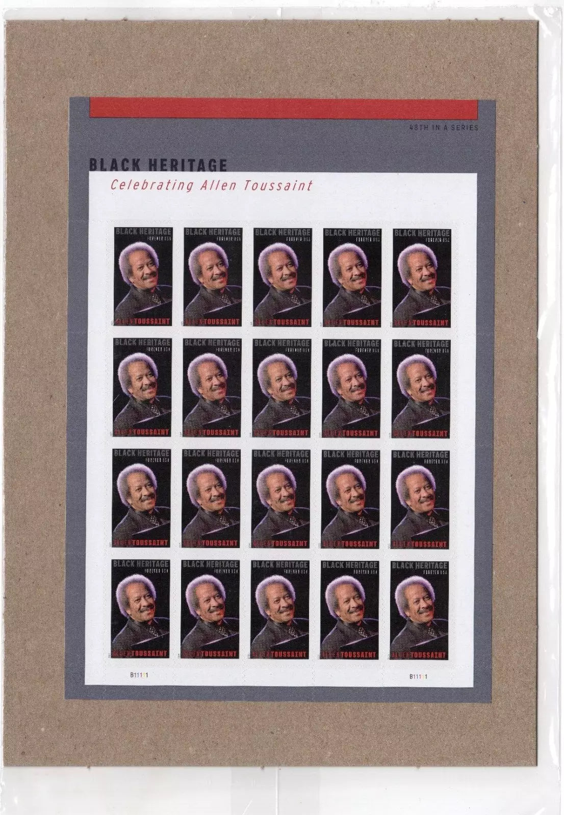 2025 Allen Toussaint Musician Black Heritage Forever Stamps