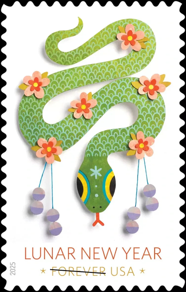 2025 Lunar New Year Of the Snake Forever Stamps