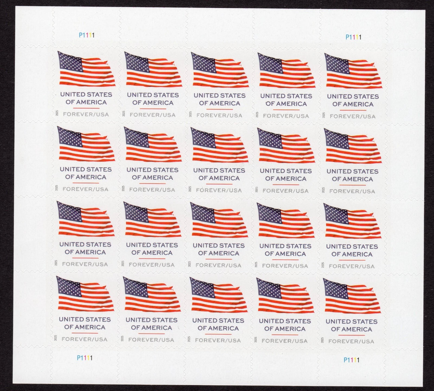 2025 US Flag Tradition Forever Stamps