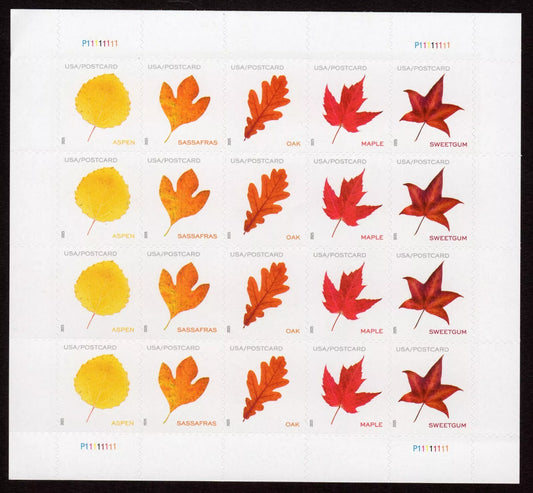 2025 US Vibrant Leaves Postcard Stamps