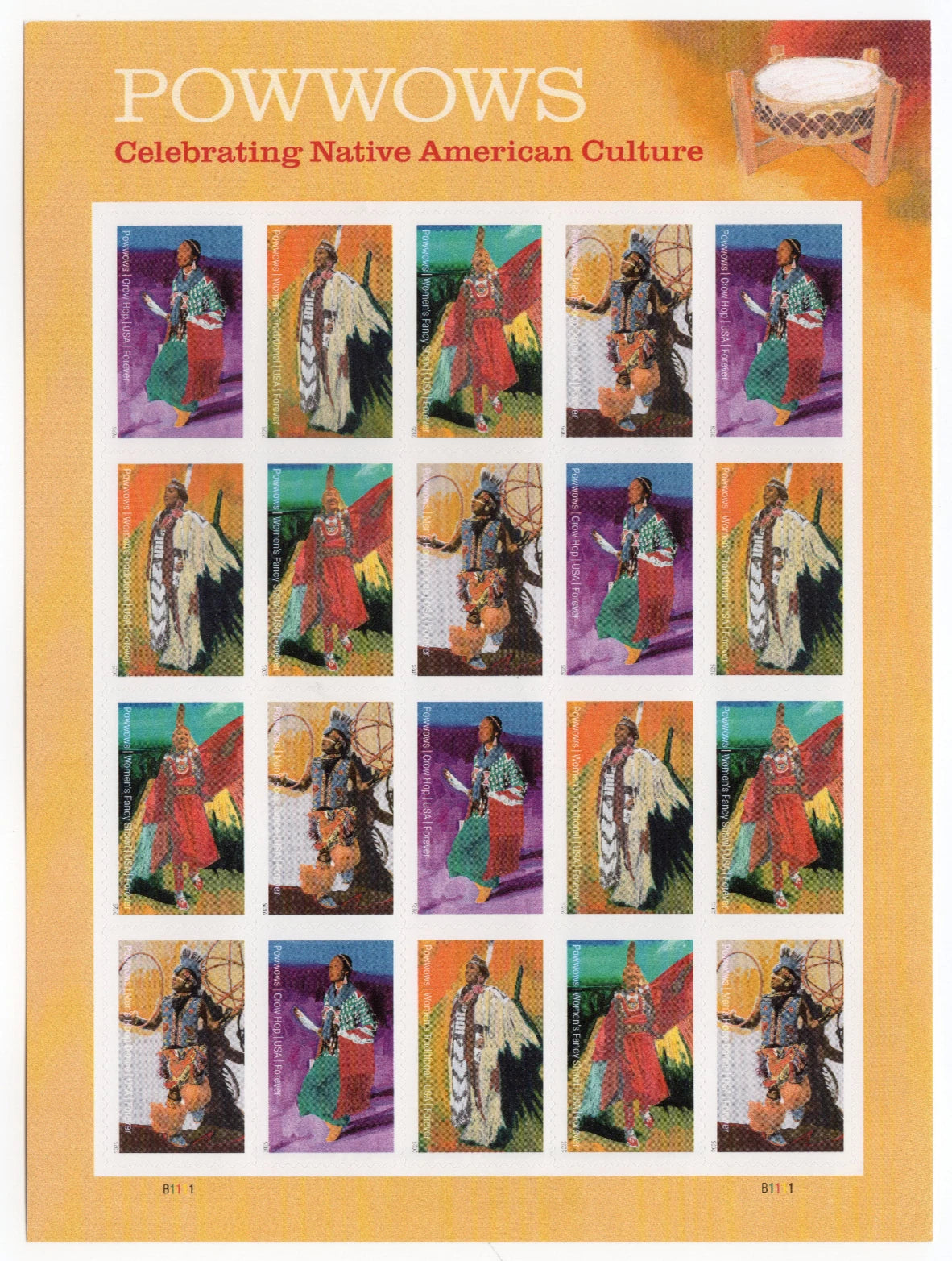 2025 US Powwows Celebrating Native American Traditions Culture Forever Stamps