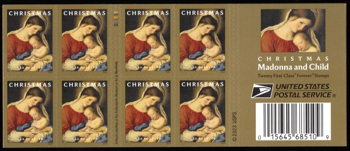2024 USA New Christmas Madonna And Child Forever Stamps