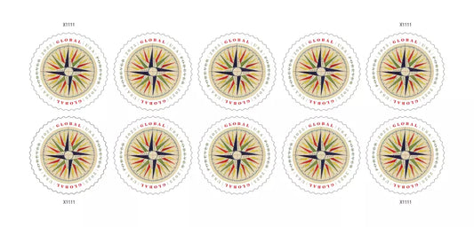 2025 USA Global 1794 Compass Rose International Stamps