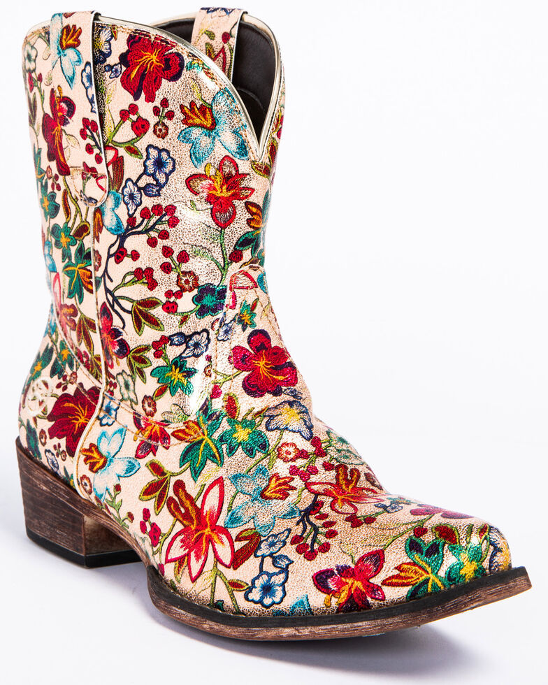 Women's Ethnic Embroidery Retro Boots