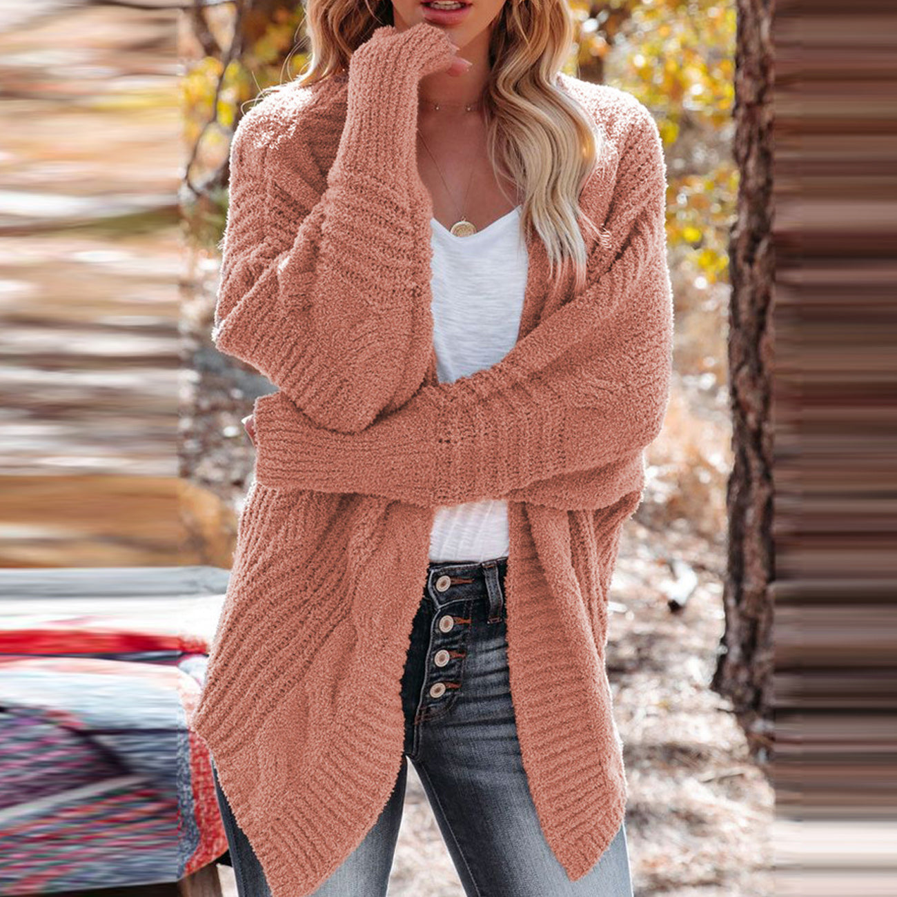 Women's Loose Cardigan Knit Sweater