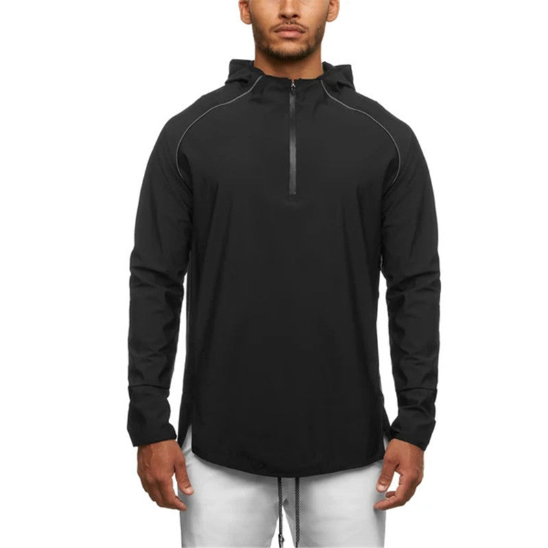 Men's Hooded Running Mountaineering Long Sleeve Sweatshirt