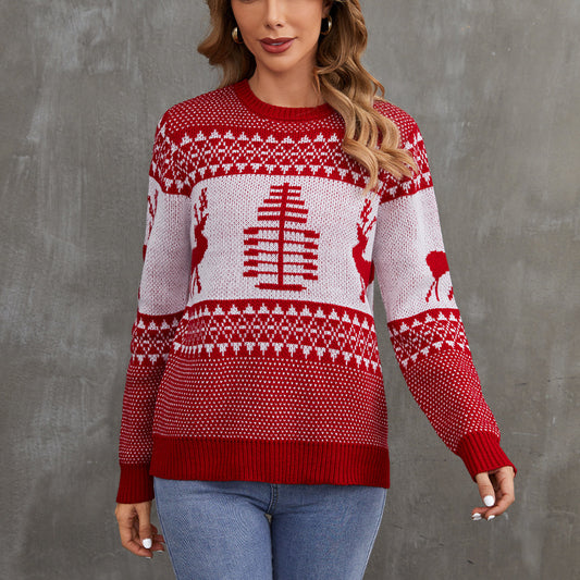 Woman Red Christmas Holiday Sweater