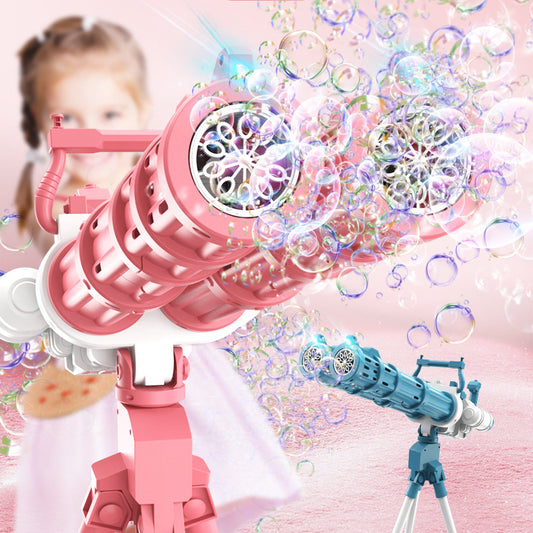 Pool Party Double Tube Electric Bubble Gun Toy