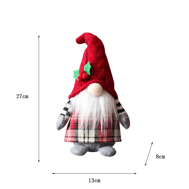 Christmas Elf Ornaments Hooded Forest Elderly Doll Christmas Gift