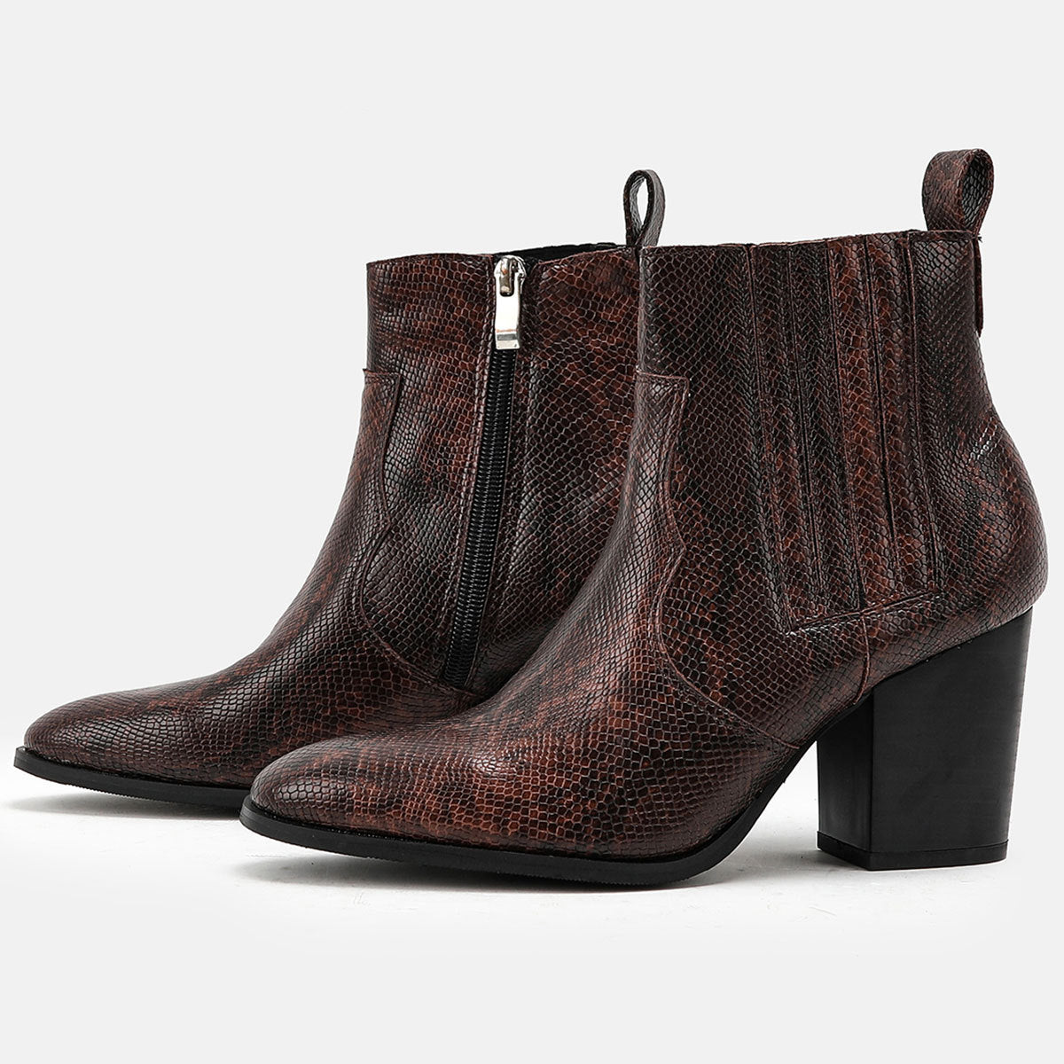 Women's Leather Pointed Toe Boots