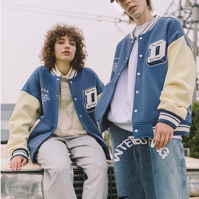 Men's Baseball Uniform Letter Embroidery Jacket