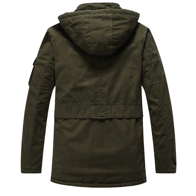 Men's Vintage Fleece Hooded Field Jacket