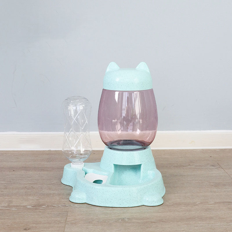 Pet Waterer Cute Cat Shape Automatic Drinking Pet Feeder
