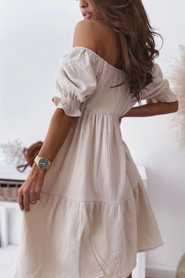 Women's Enchanted Off The Shoulder Smocked Loose Dress