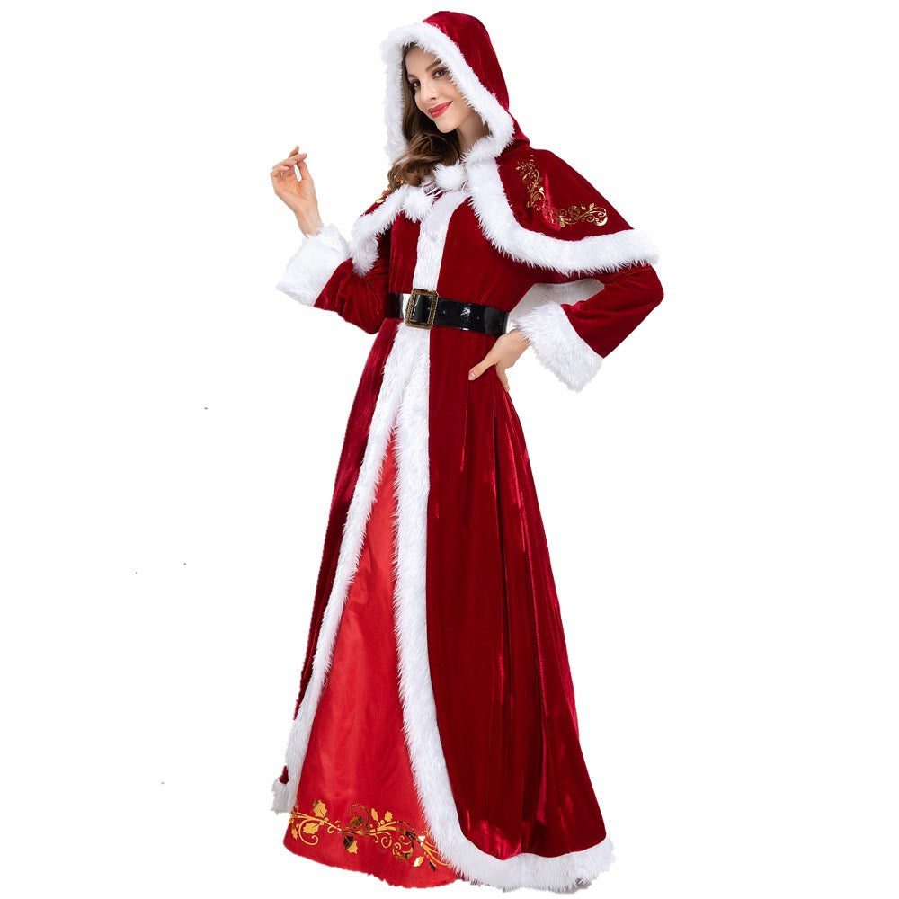 Women's Christmas Long Sleeve Dress Costume