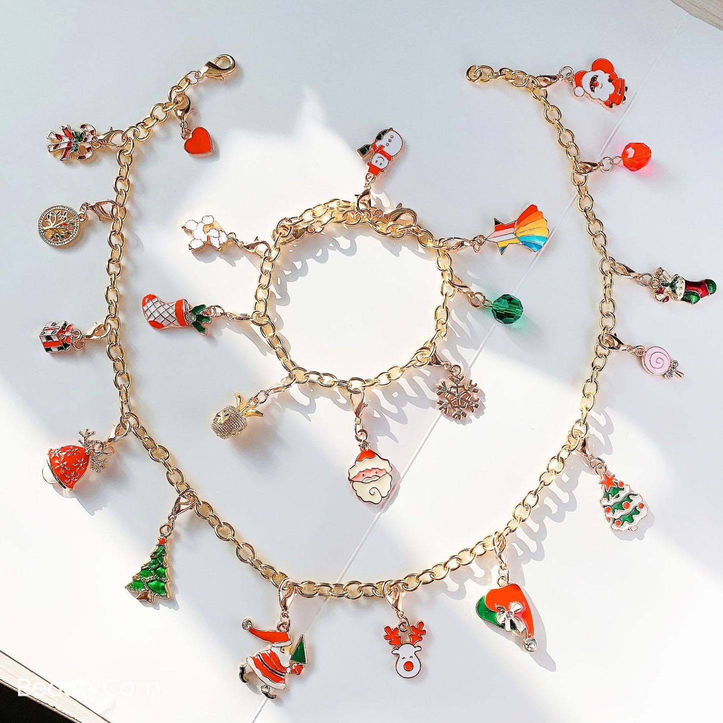 Christmas Children Gift Golden Bracelet Blind Box
