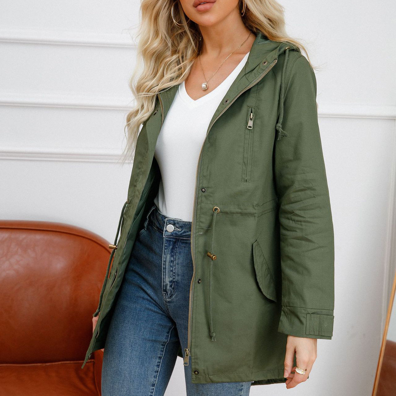 Casual Oversized Hooded Jacket For Women