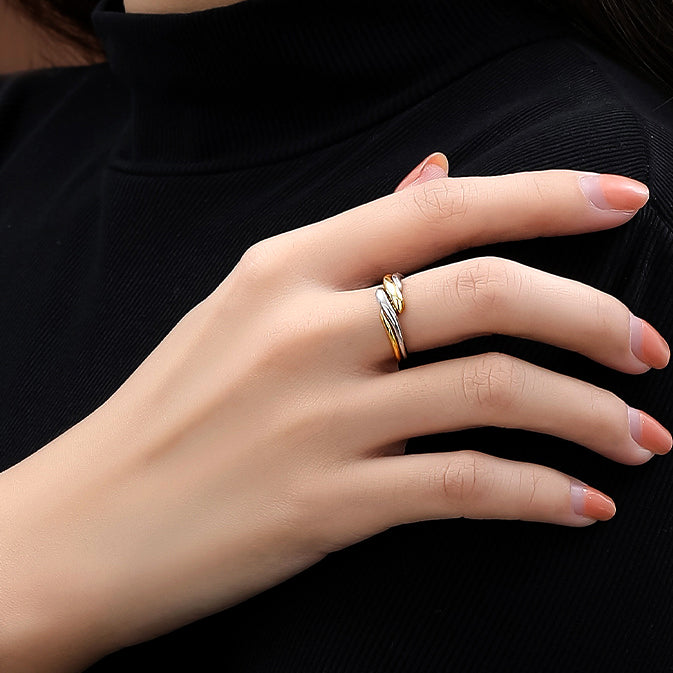 Women 925 Silver Irregular Ring