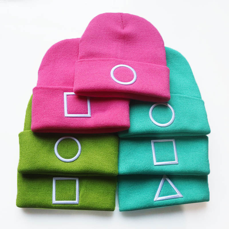 Game Embroidery Knitted Hat Warm Hat
