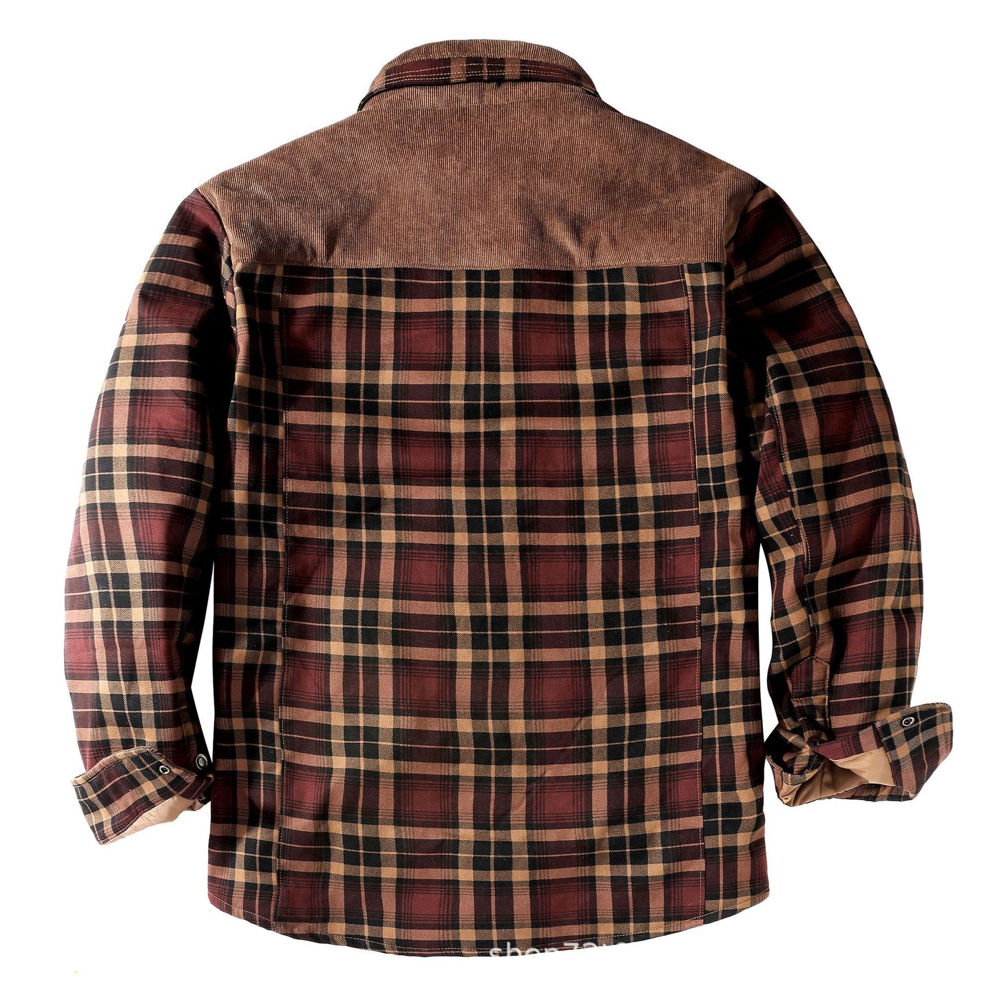 Men's Winter Plaid Sherpa Lined Jacket
