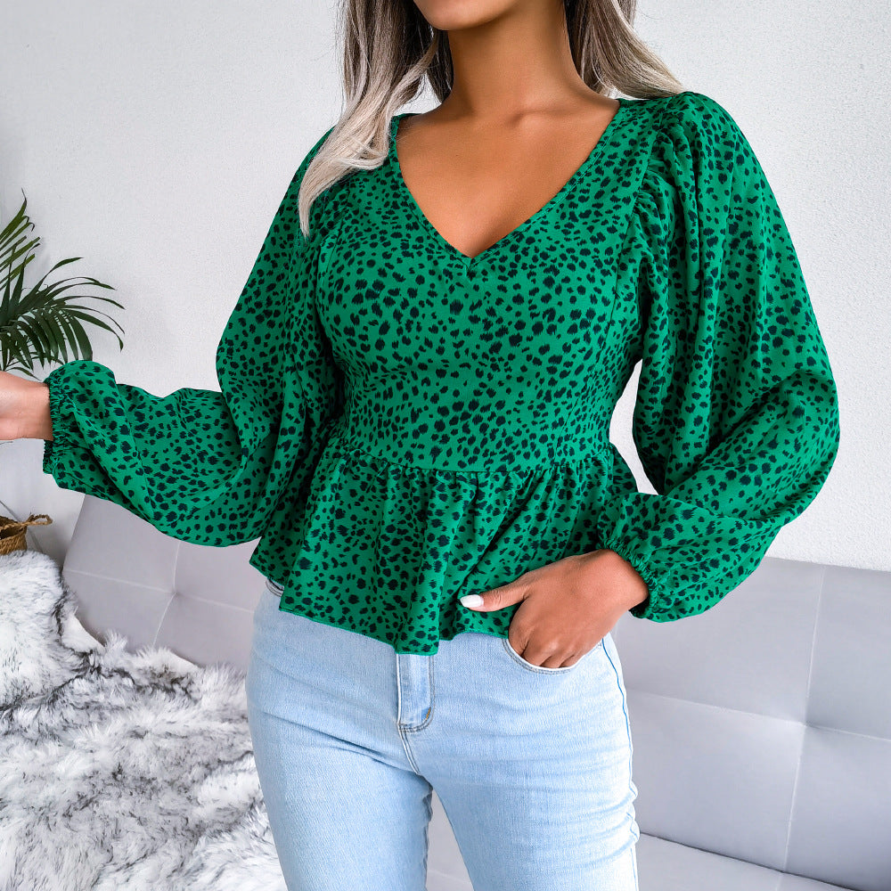 Corset Leopard Print Blouses For Women