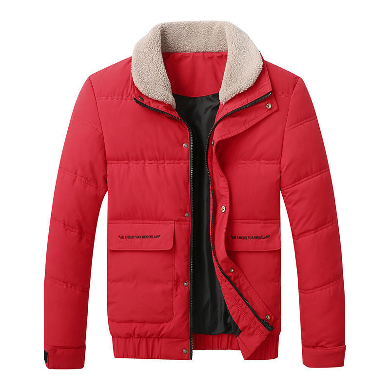 Men's Sherpa Lapel Winter Jacket
