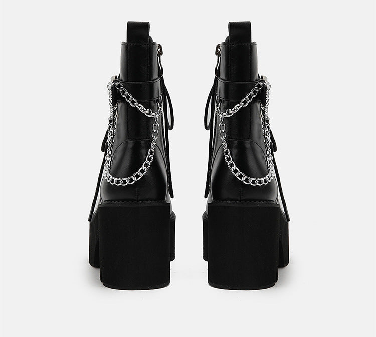 Women's High Heel Y2K Martin Boots