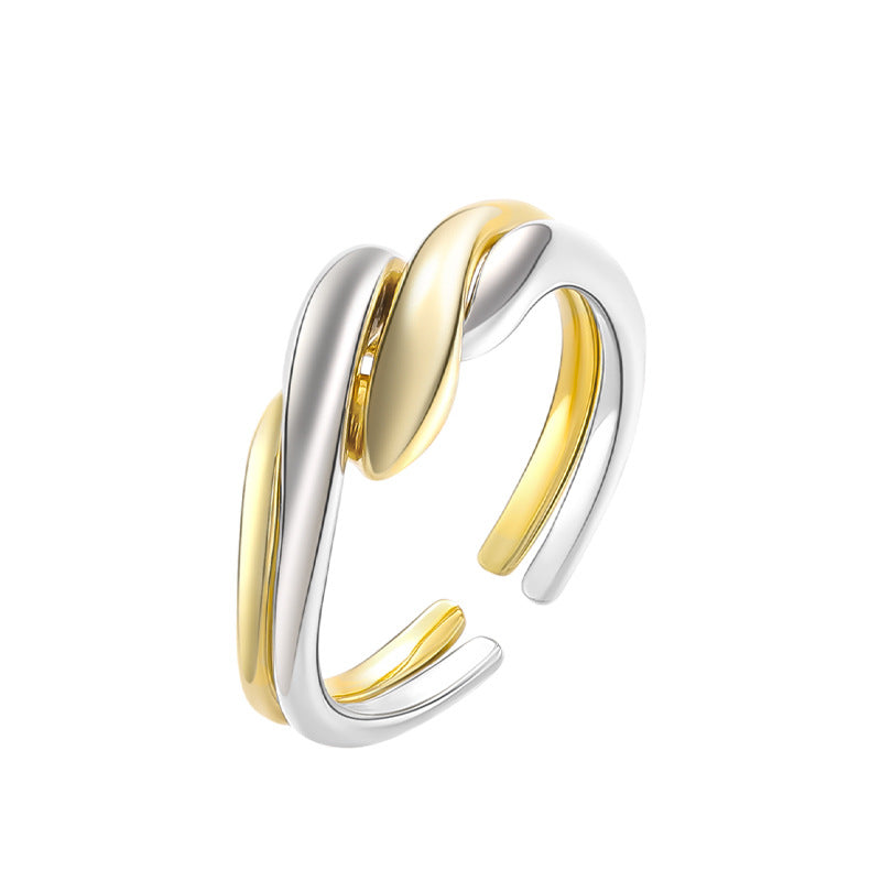 Women 925 Silver Irregular Ring