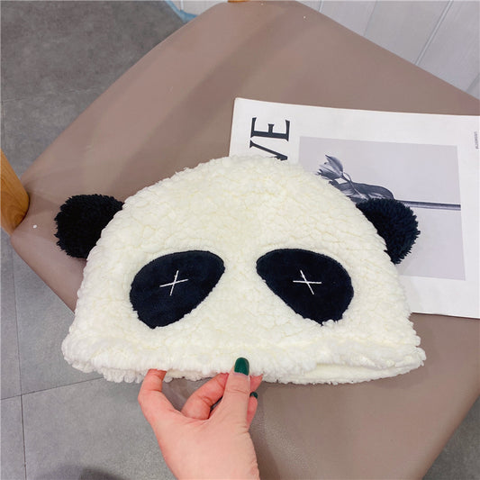 Cute Winter Panda Furry Hat