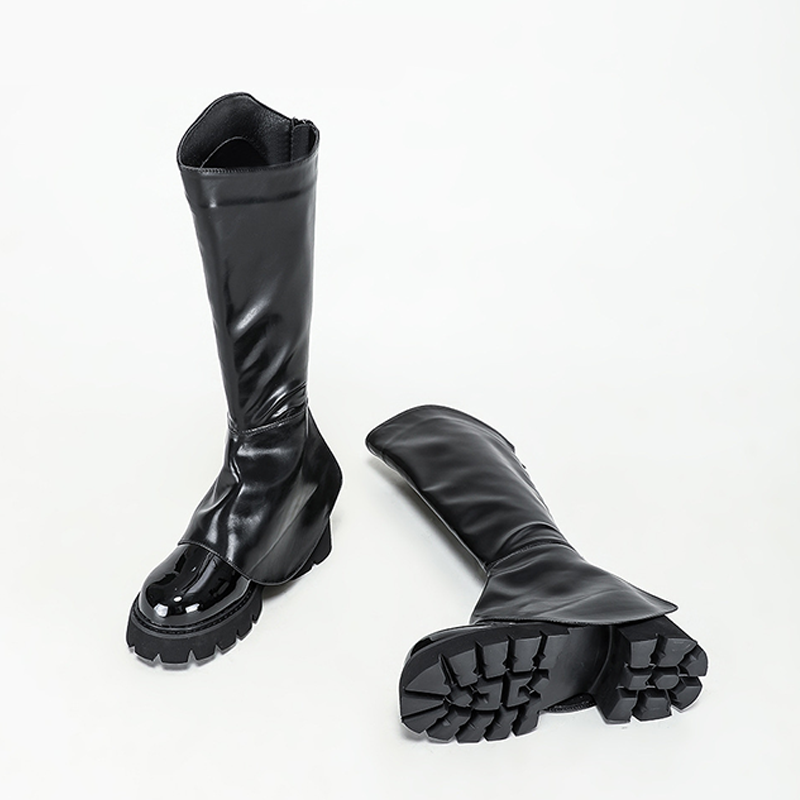 Women's Modern Black Y2K Tall Boots