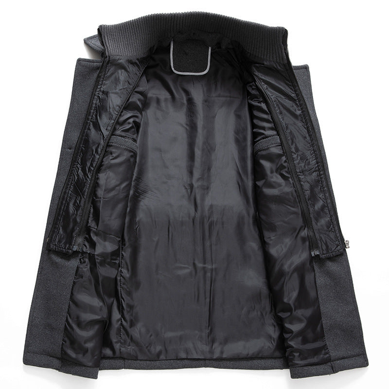 Men's Turtleneck Zip Winter Jacket