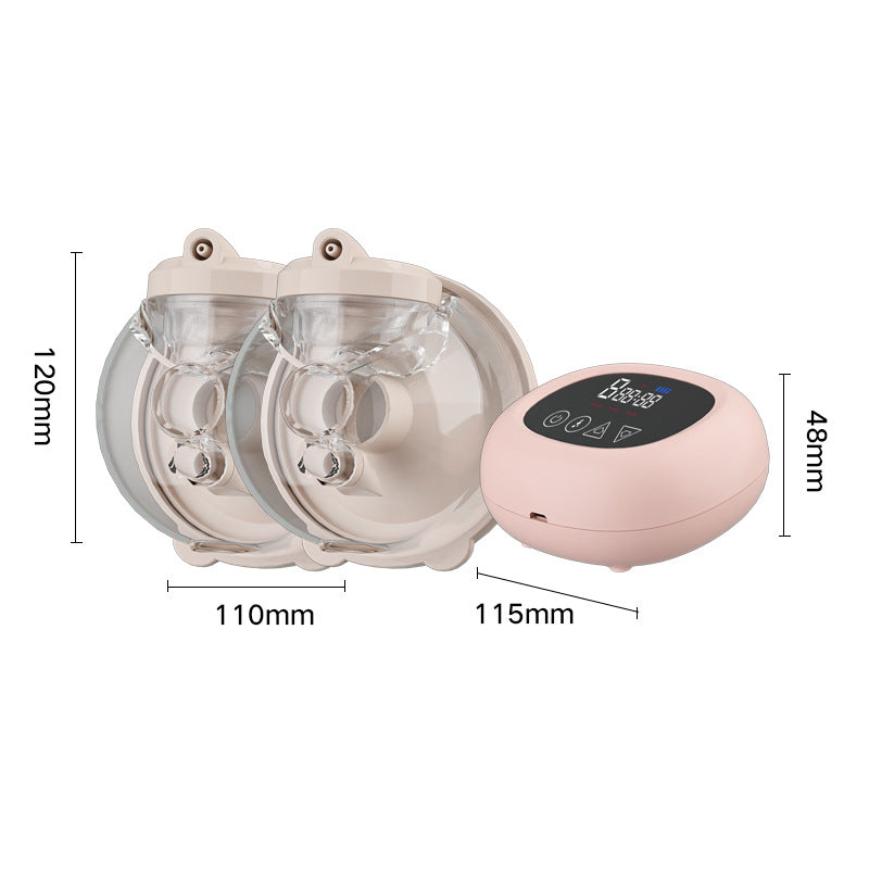 Outdoor Portable All-in-One Wearable Electric Breast Pump