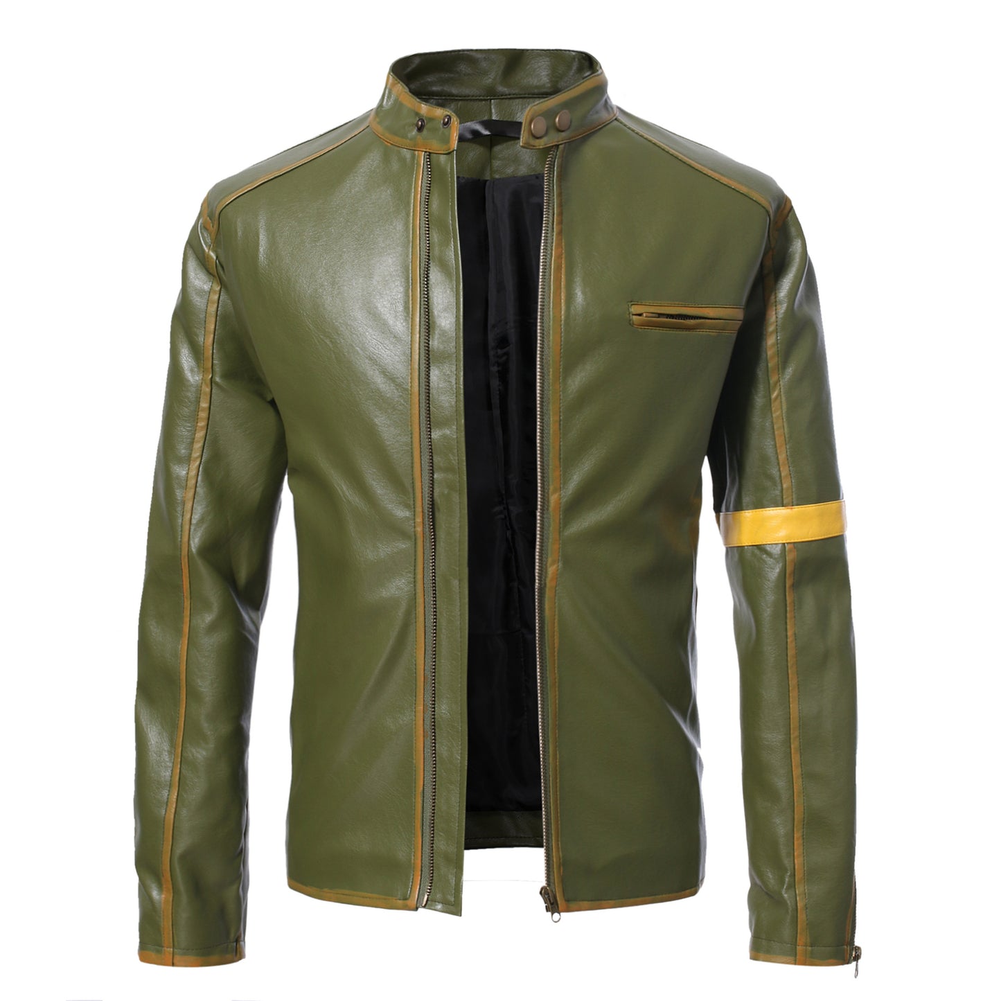 Men's Casual Motorcycle Leather Jacket