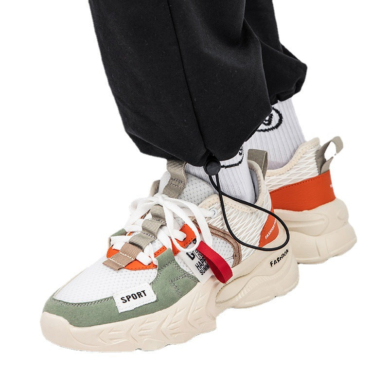 Men's Breathable Patchwork Outdoor Sneakers