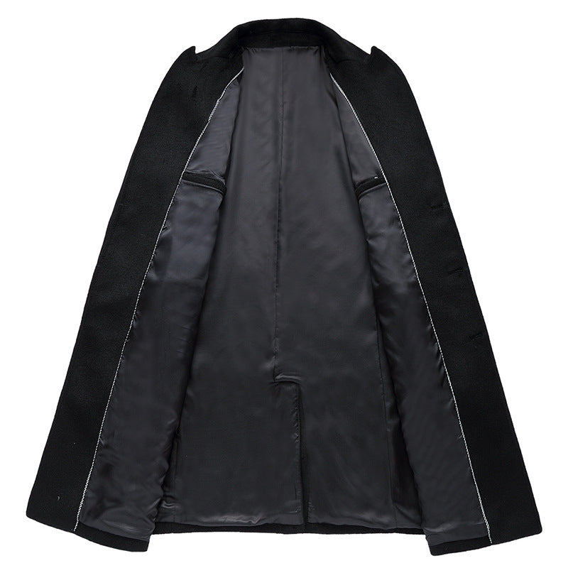 Men's Double Breasted Cardigan Wool Jacket