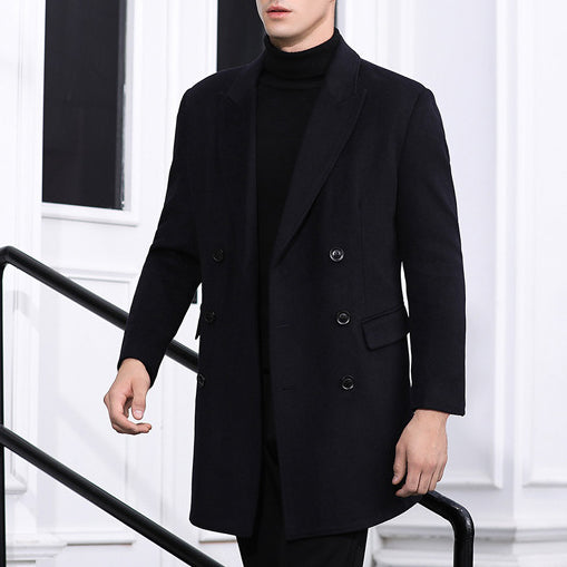 Men's Winter Double Breasted Wool Jacket