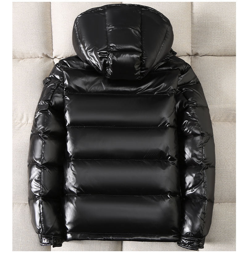 Men's Shiny Down Jacket Thin And Thick Unisex Jacket
