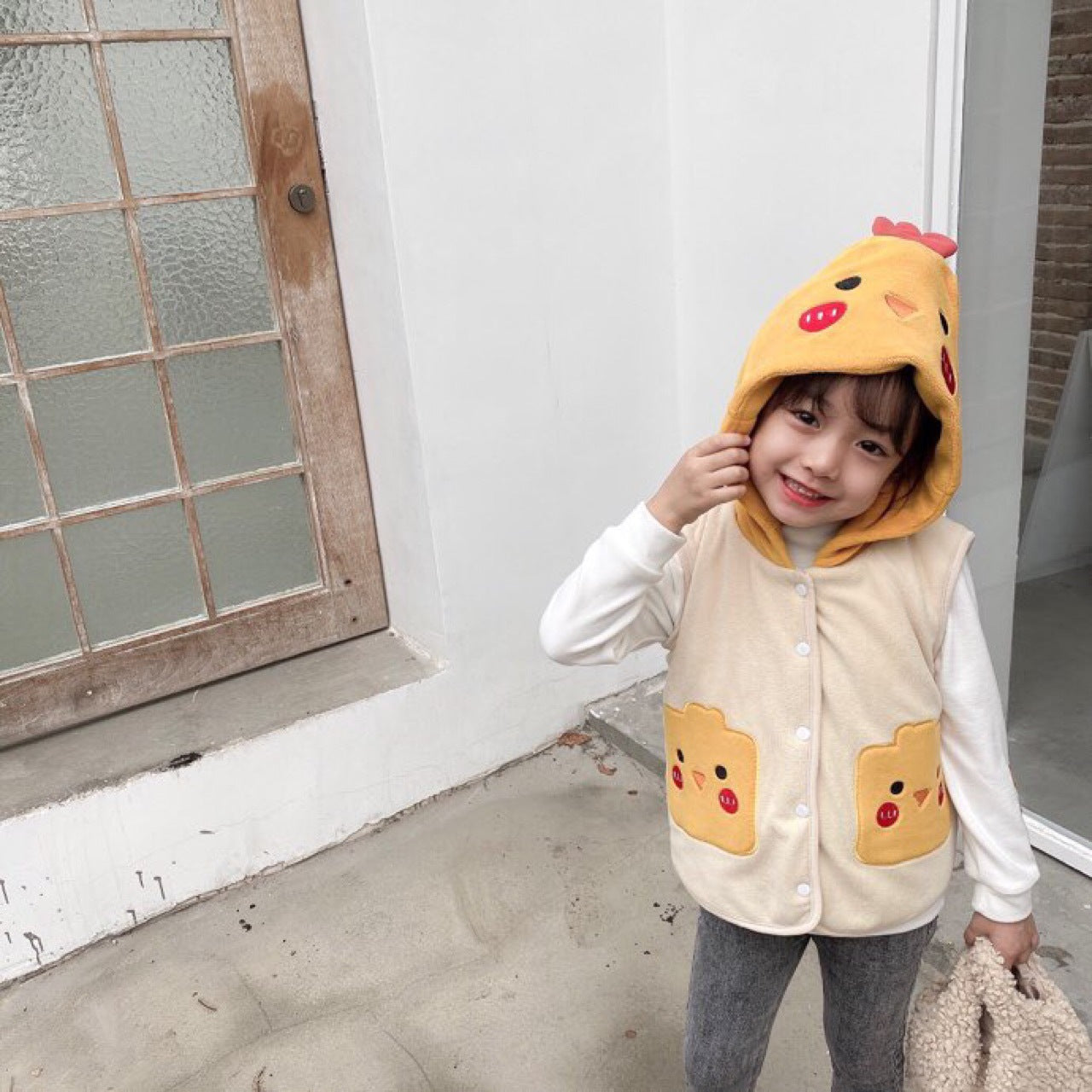 Cute Children Panda Cartoon Vest Jacket