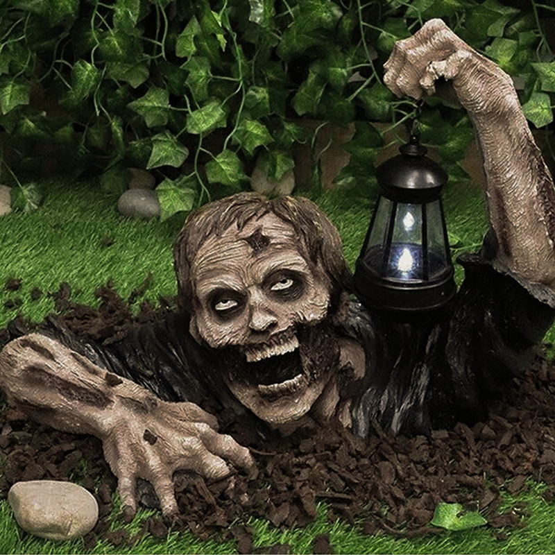 Halloween Ghost Festival Zombie Lantern Resin Garden Lawn Decoration