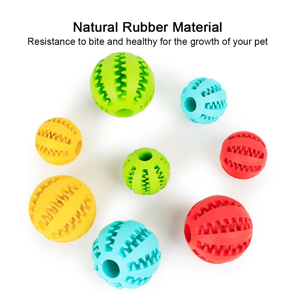Dog Rubber Ball Pet Chewing Molar Snack Toy