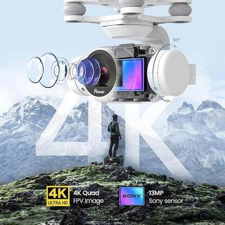 Latest 4K Camera Rotation Waterproof Professional RC Drone