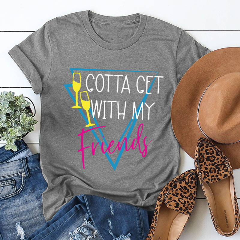 Women's Solid Color Short Sleeve Bachelorette Party T-Shirt