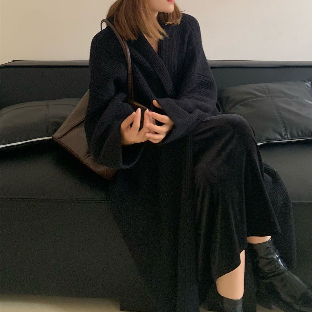 Women's Long Knit Cardigan Jacket